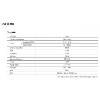 [GNS CDJ-3000] CD플레이어/USB/SDCARD/피치조절/스피닝음향기기/줌바댄스음향기기