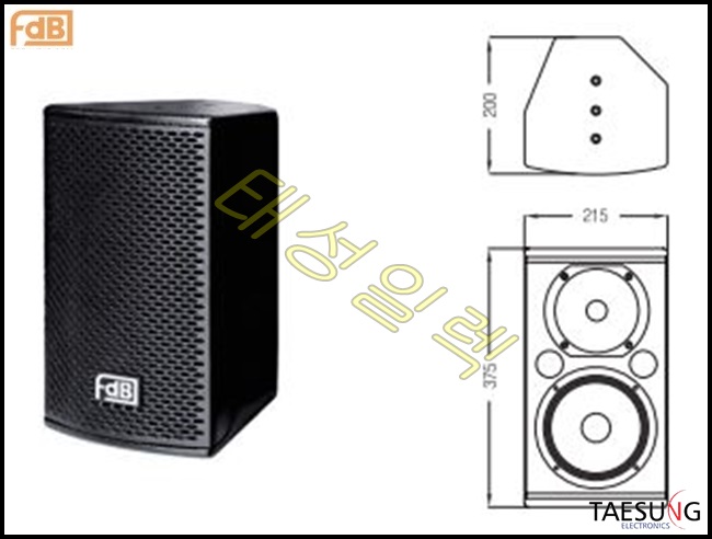 U106 II/FDB/패시브스피커/6.5인치스피커/480W스피커/개척교회스피커/매장용스피커