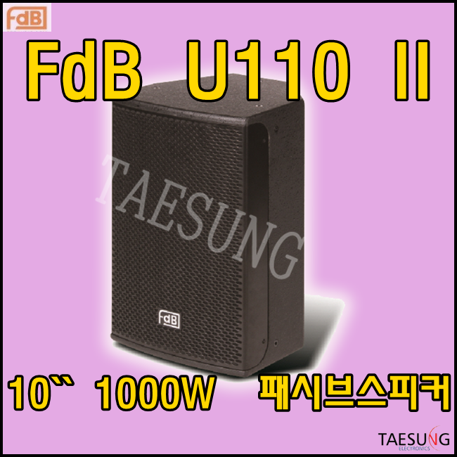 U110/1000W 스피커/패시브스피커/10인치스피커/FDB/롤러장스피커/락볼링장스피커/FDB U110/U110II/스피닝스피커/에어로빅스피커/7080라이브카페스피커/감성주점스피커/U-110II/패시브스피커