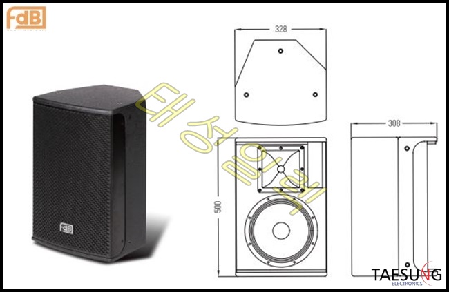 U110/1000W 스피커/패시브스피커/10인치스피커/FDB/롤러장스피커/락볼링장스피커/FDB U110/U110II/스피닝스피커/에어로빅스피커/7080라이브카페스피커/감성주점스피커/U-110II/패시브스피커