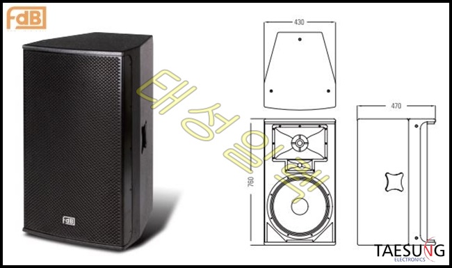 U153/1600W 스피커/패시브스피커/15인치스피커/FDB/클럽스피커/라운지클럽스피커/3Way/FDB U153/U153II/7080라이브카페스피커/교회스피커/밴드부스피커/3Way/공연장스피커/행사장스피커